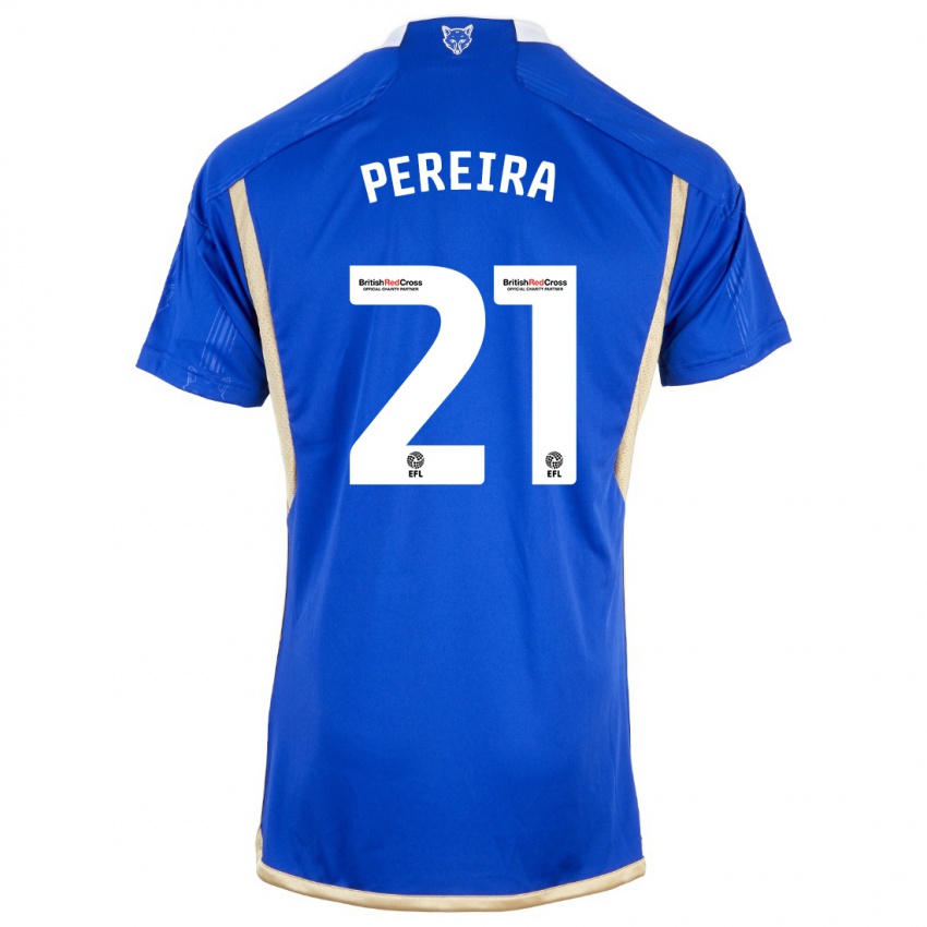 Niño Camiseta Ricardo Pereira #21 Azul 1ª Equipación 2023/24 La Camisa Perú