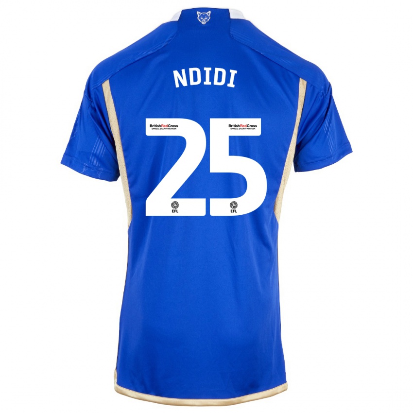 Niño Camiseta Wilfred Ndidi #25 Azul 1ª Equipación 2023/24 La Camisa Perú