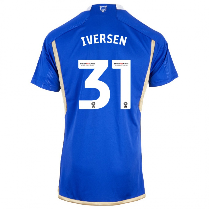 Niño Camiseta Daniel Iversen #31 Azul 1ª Equipación 2023/24 La Camisa Perú