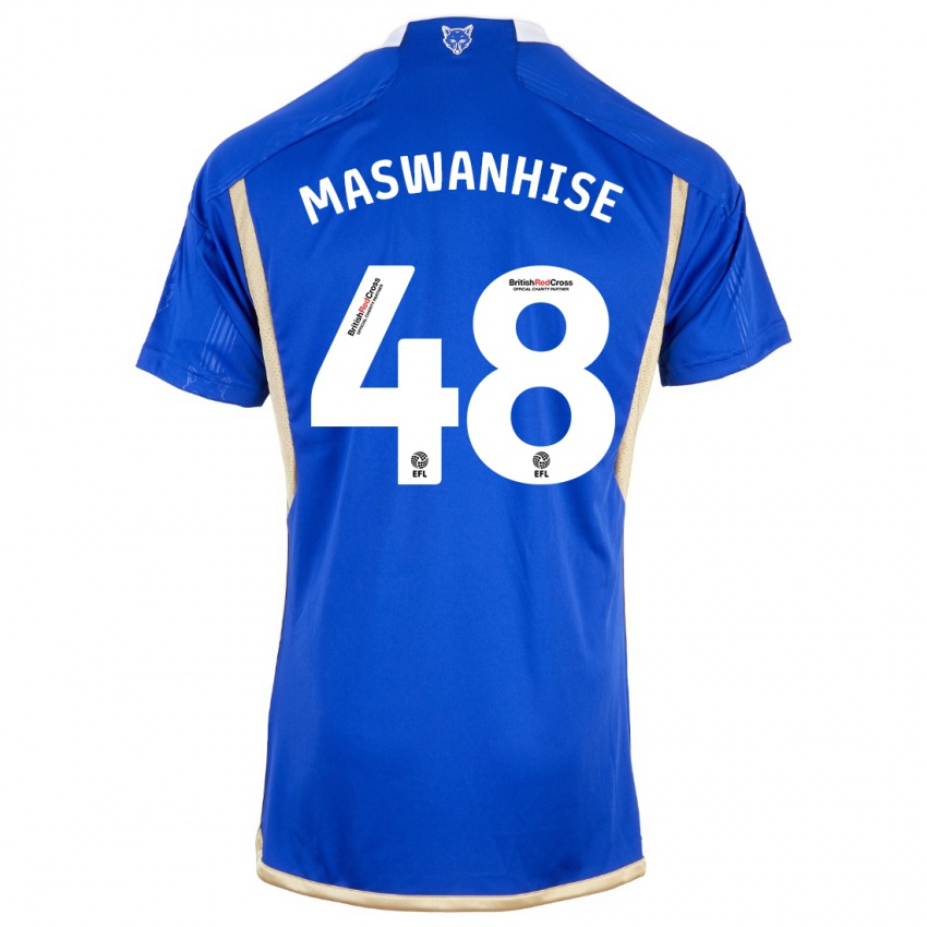 Niño Camiseta Tawanda Maswanhise #48 Azul 1ª Equipación 2023/24 La Camisa Perú