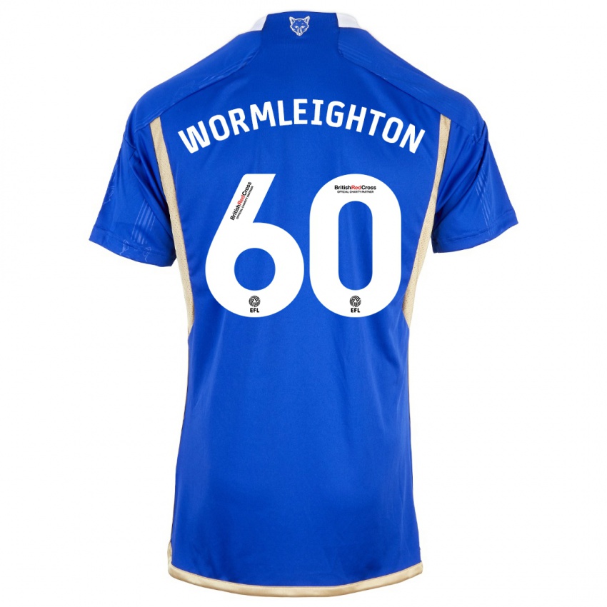 Niño Camiseta Joe Wormleighton #60 Azul 1ª Equipación 2023/24 La Camisa Perú