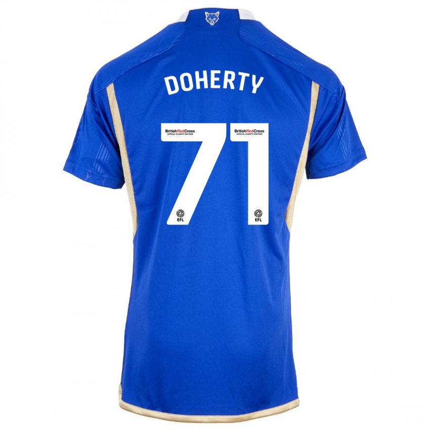 Niño Camiseta Arlo Doherty #71 Azul 1ª Equipación 2023/24 La Camisa Perú