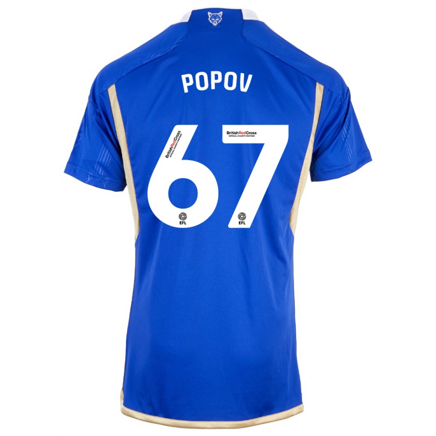 Niño Camiseta Chris Popov #67 Azul 1ª Equipación 2023/24 La Camisa Perú