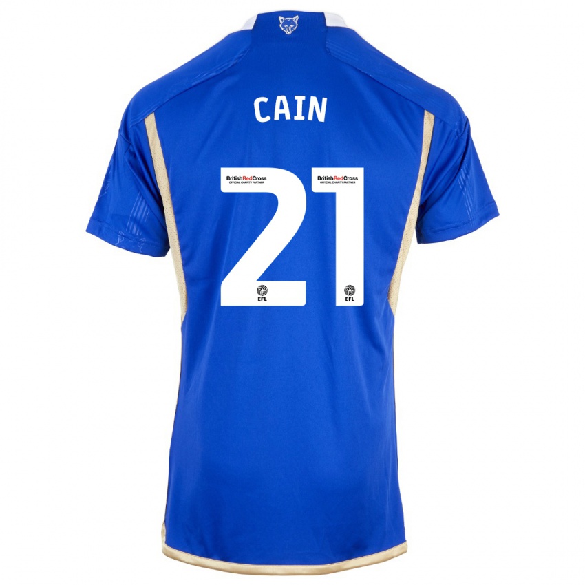 Niño Camiseta Hannah Cain #21 Azul 1ª Equipación 2023/24 La Camisa Perú