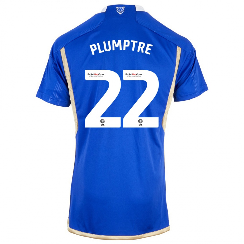 Niño Camiseta Ashleigh Plumptre #22 Azul 1ª Equipación 2023/24 La Camisa Perú