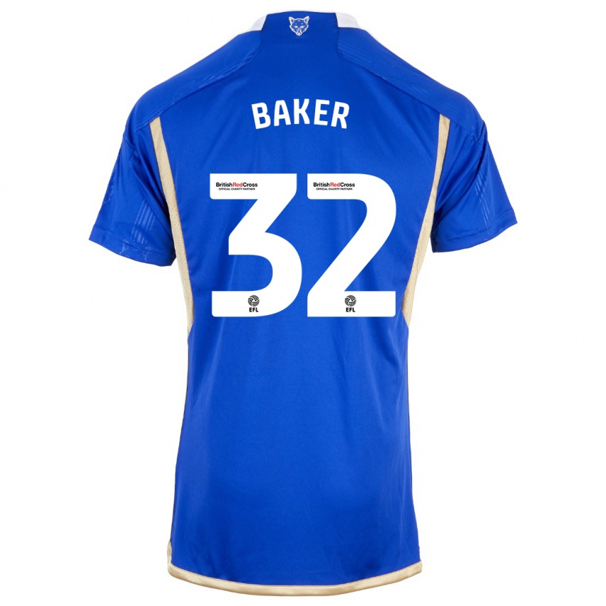 Niño Camiseta Ava Baker #32 Azul 1ª Equipación 2023/24 La Camisa Perú