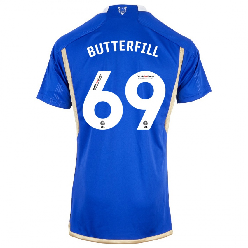 Niño Camiseta Jack Butterfill #69 Azul 1ª Equipación 2023/24 La Camisa Perú