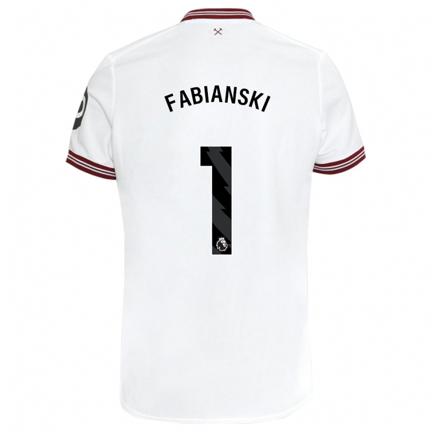 Niño Camiseta Lukasz Fabianski #1 Blanco 2ª Equipación 2023/24 La Camisa Perú