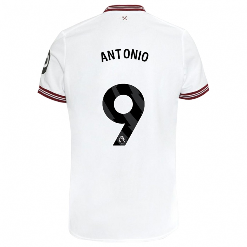 Niño Camiseta Michail Antonio #9 Blanco 2ª Equipación 2023/24 La Camisa Perú