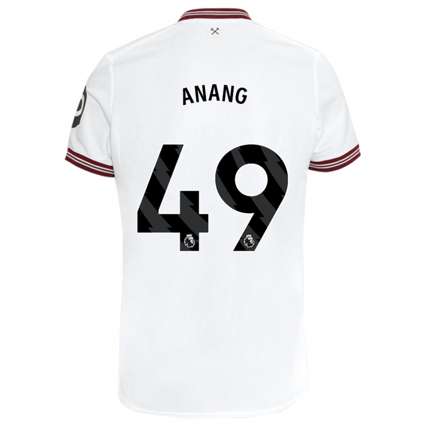 Niño Camiseta Joseph Anang #49 Blanco 2ª Equipación 2023/24 La Camisa Perú