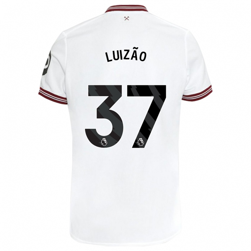 Niño Camiseta Luizão #37 Blanco 2ª Equipación 2023/24 La Camisa Perú