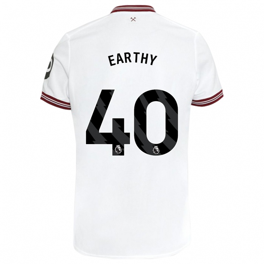 Niño Camiseta George Earthy #40 Blanco 2ª Equipación 2023/24 La Camisa Perú