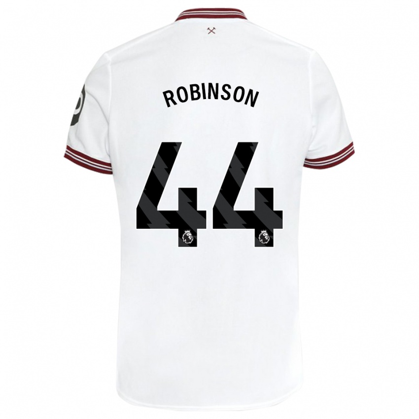 Niño Camiseta Junior Robinson #44 Blanco 2ª Equipación 2023/24 La Camisa Perú