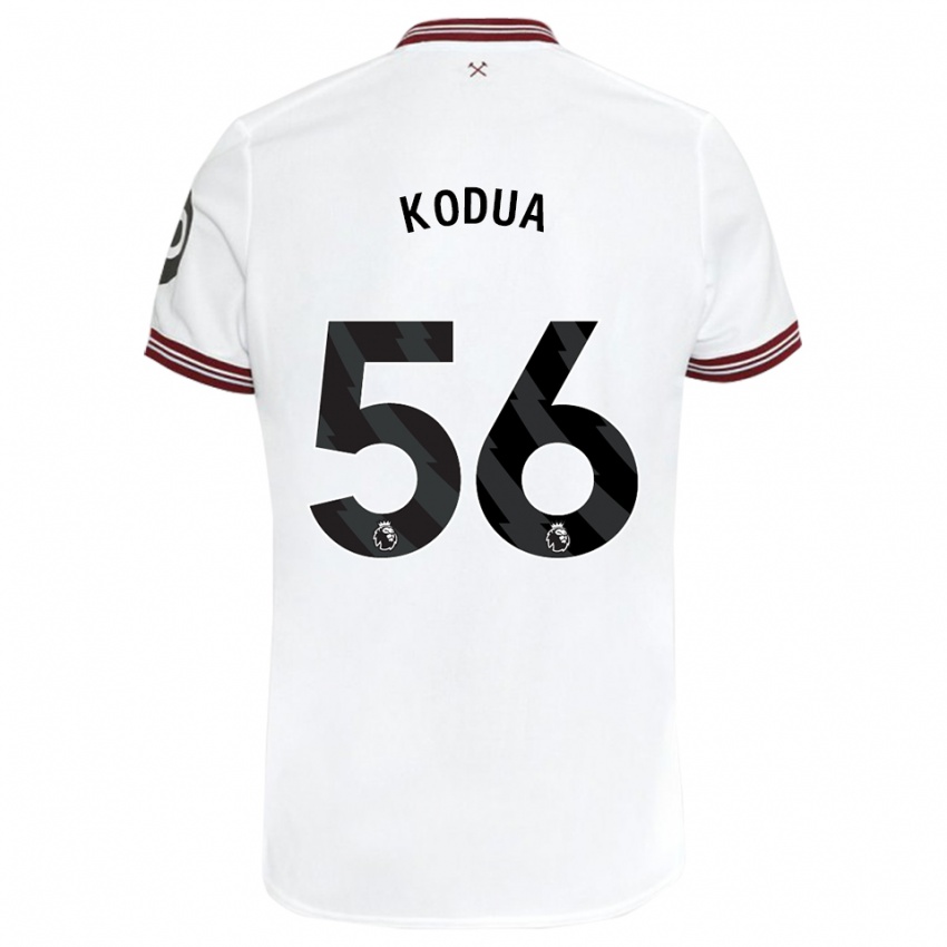 Niño Camiseta Gideon Kodua #56 Blanco 2ª Equipación 2023/24 La Camisa Perú