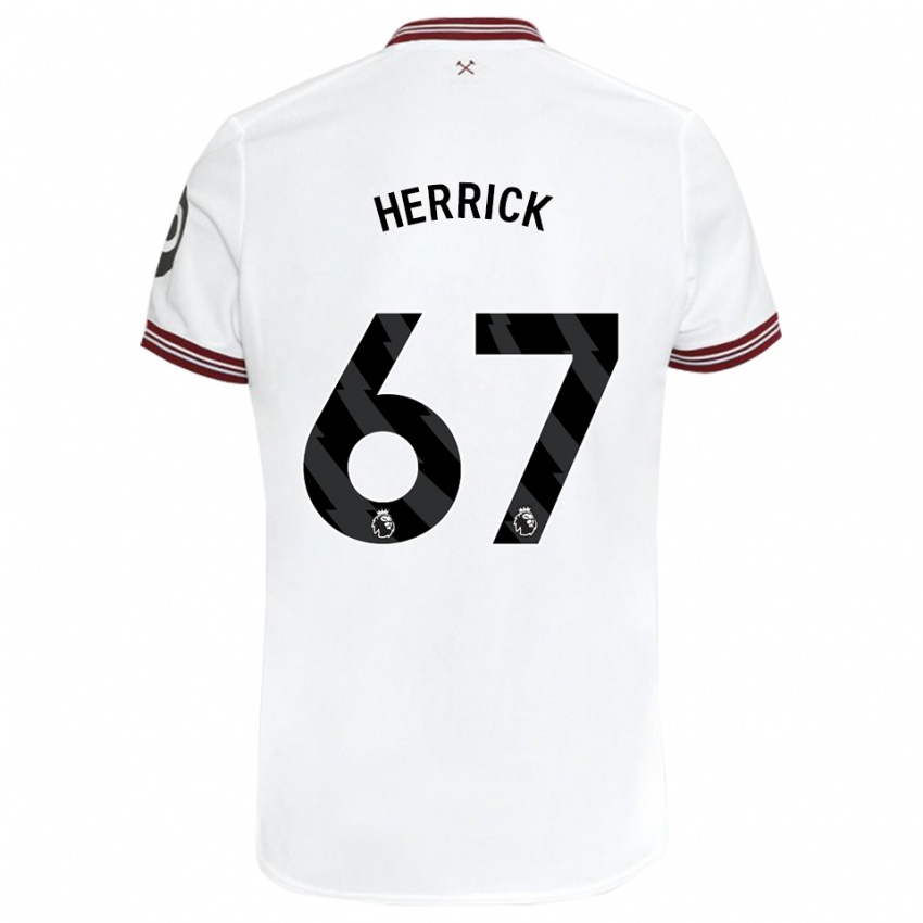 Niño Camiseta Finlay Herrick #67 Blanco 2ª Equipación 2023/24 La Camisa Perú