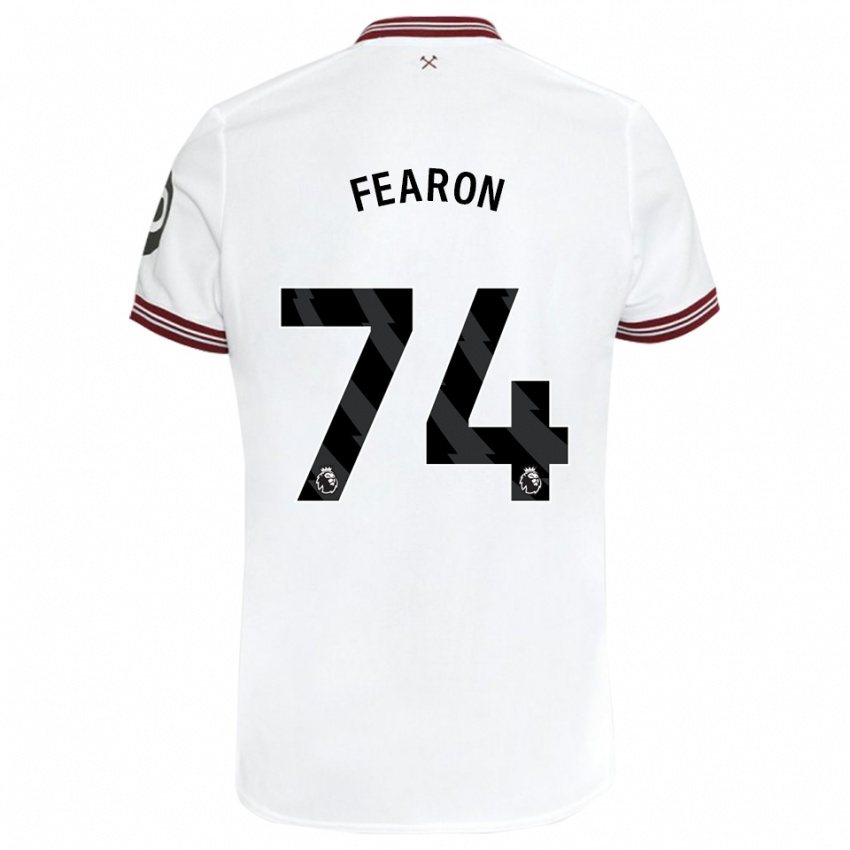 Niño Camiseta Preston Fearon #74 Blanco 2ª Equipación 2023/24 La Camisa Perú