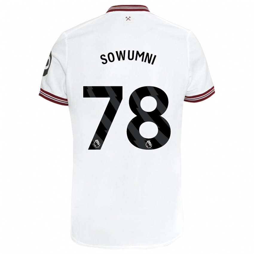 Niño Camiseta Elisha Sowumni #78 Blanco 2ª Equipación 2023/24 La Camisa Perú