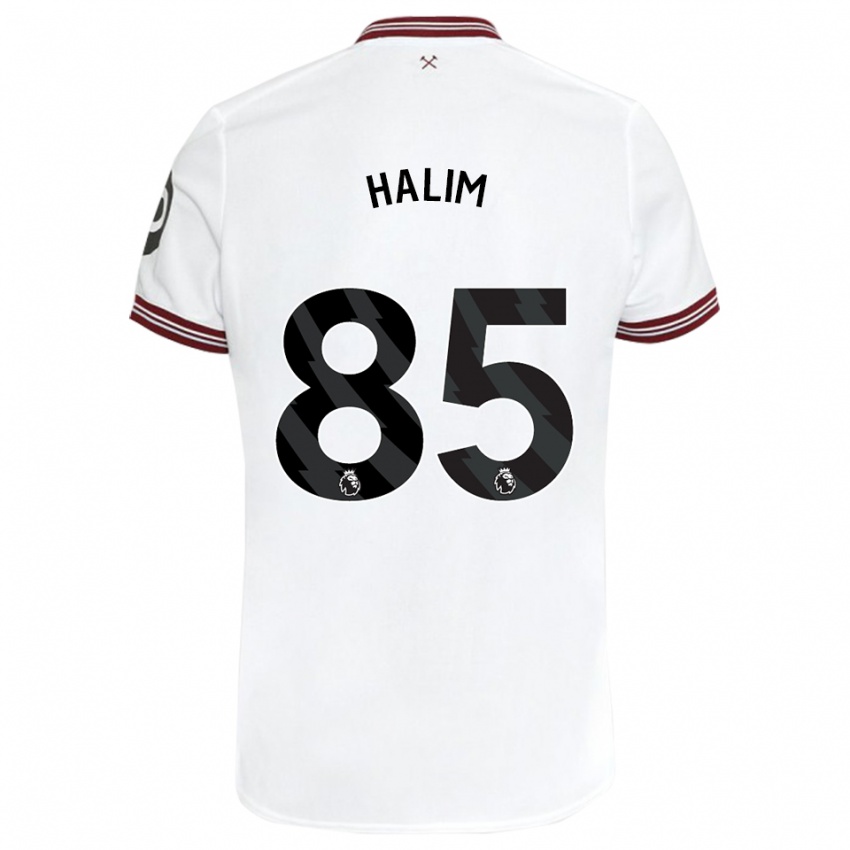 Niño Camiseta Mehmet Halim #85 Blanco 2ª Equipación 2023/24 La Camisa Perú