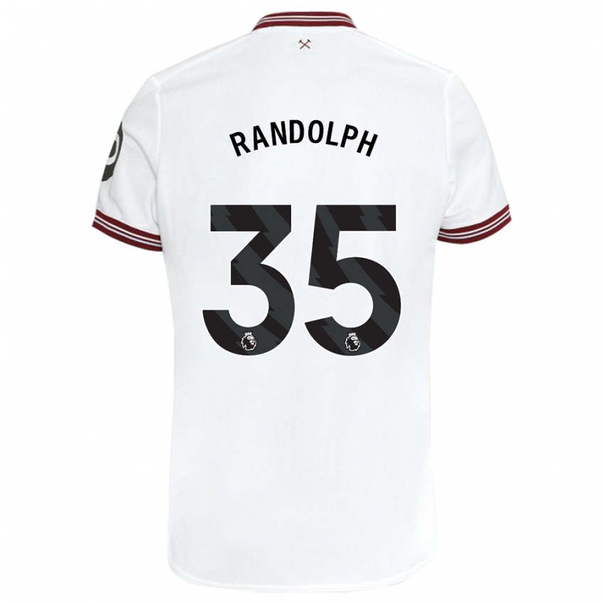 Niño Camiseta Darren Randolph #35 Blanco 2ª Equipación 2023/24 La Camisa Perú