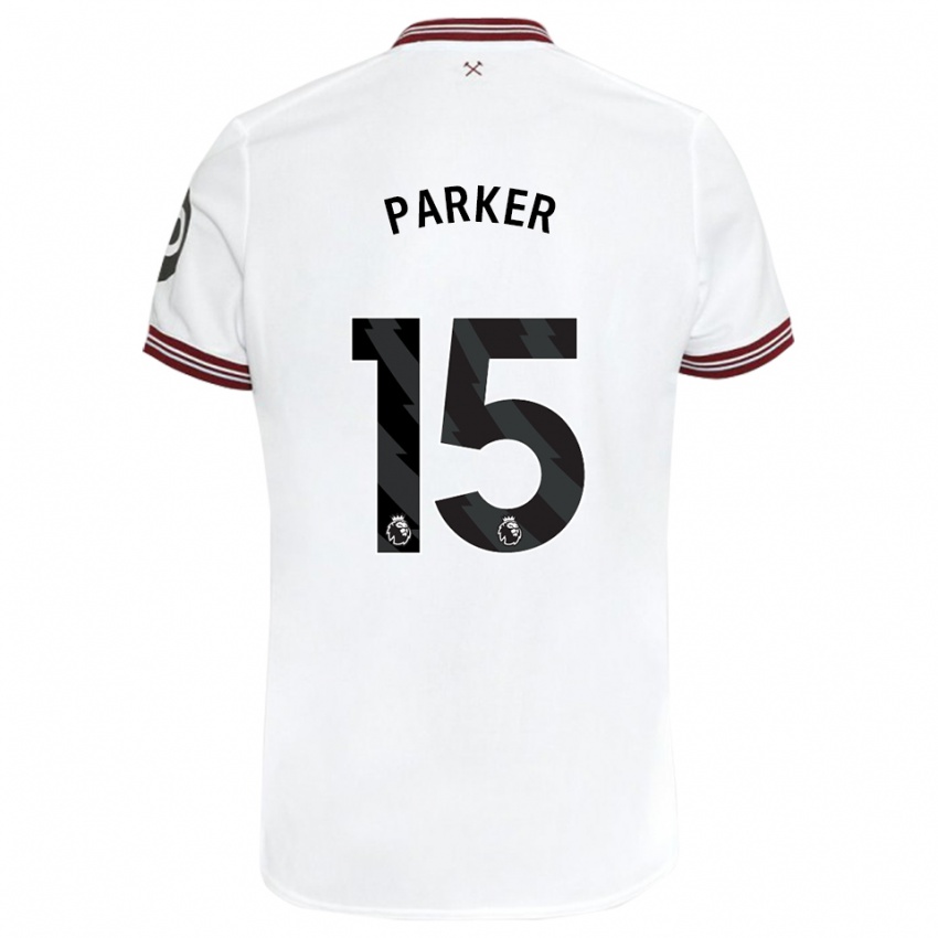 Niño Camiseta Lucy Parker #15 Blanco 2ª Equipación 2023/24 La Camisa Perú