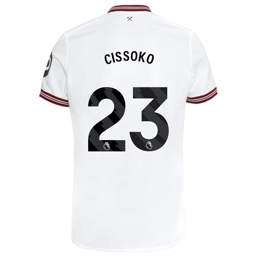 Niño Camiseta Hawa Cissoko #23 Blanco 2ª Equipación 2023/24 La Camisa Perú