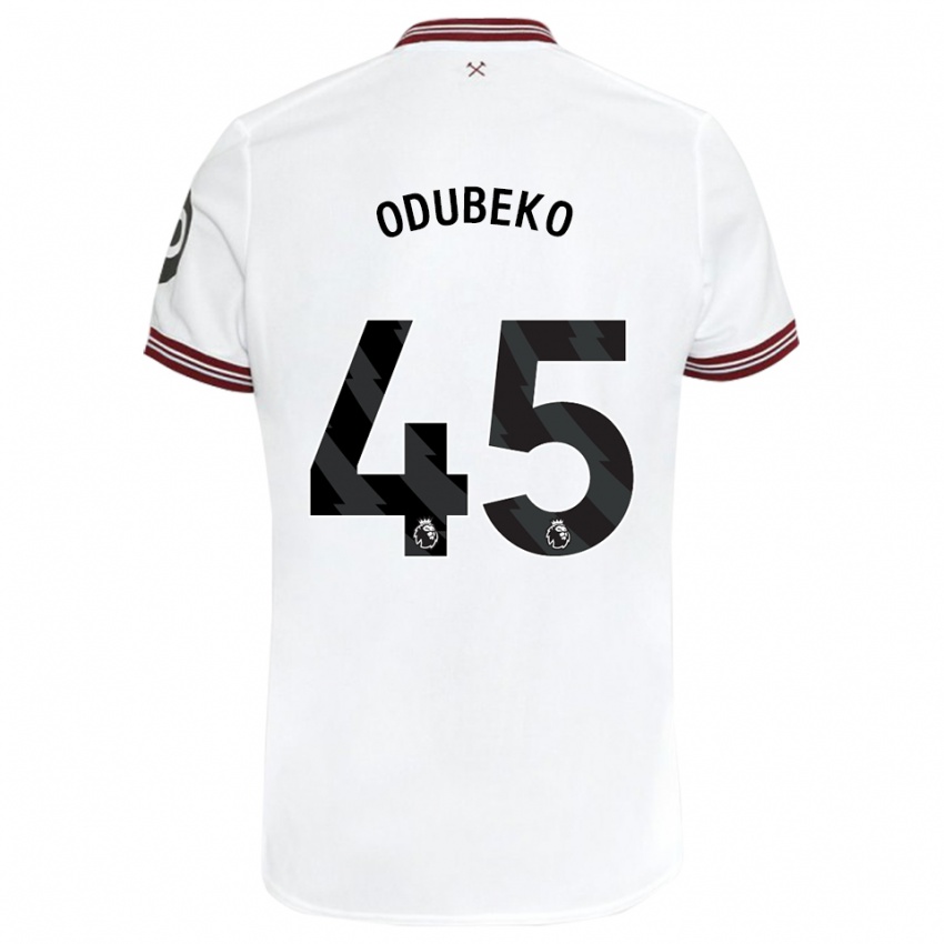 Niño Camiseta Mipo Odubeko #45 Blanco 2ª Equipación 2023/24 La Camisa Perú