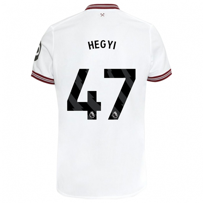 Niño Camiseta Krisztian Hegyi #47 Blanco 2ª Equipación 2023/24 La Camisa Perú