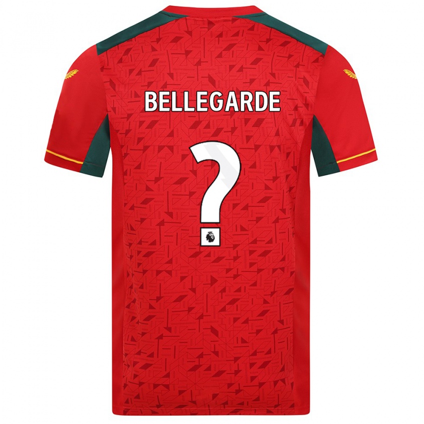 Niño Camiseta Jean-Ricner Bellegarde #0 Rojo 2ª Equipación 2023/24 La Camisa Perú