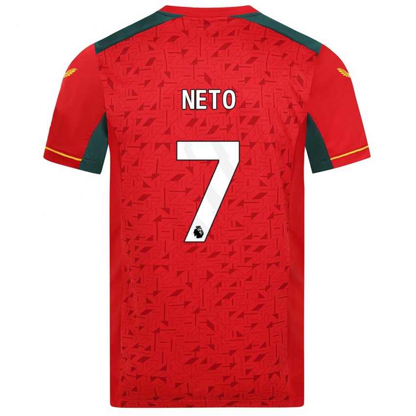 Niño Camiseta Pedro Neto #7 Rojo 2ª Equipación 2023/24 La Camisa Perú