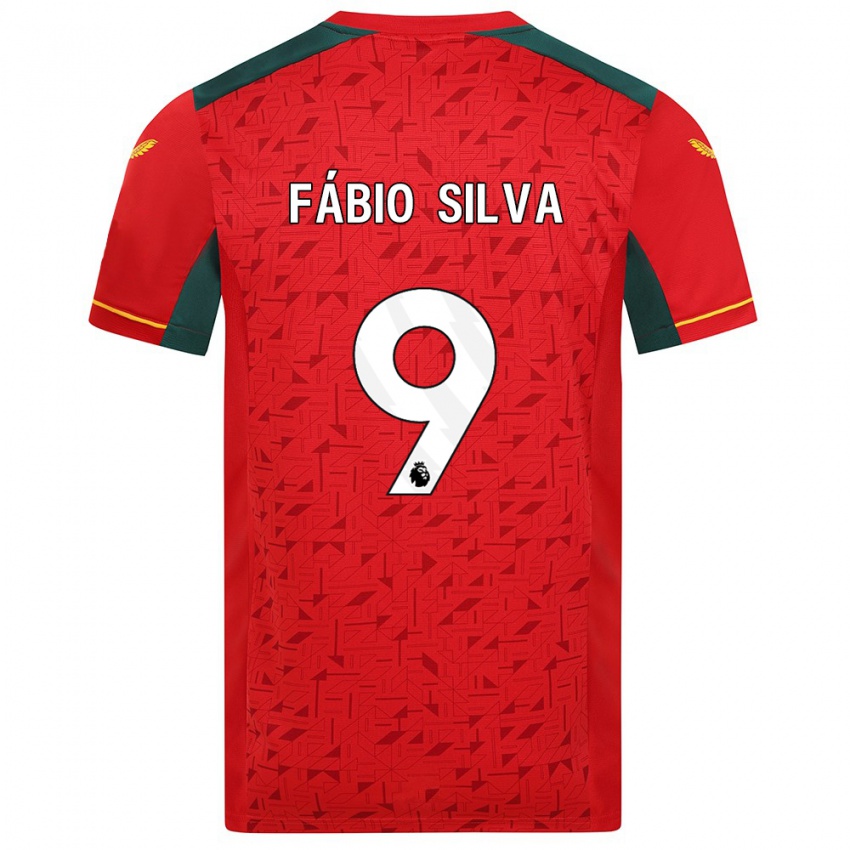 Niño Camiseta Fabio Silva #9 Rojo 2ª Equipación 2023/24 La Camisa Perú