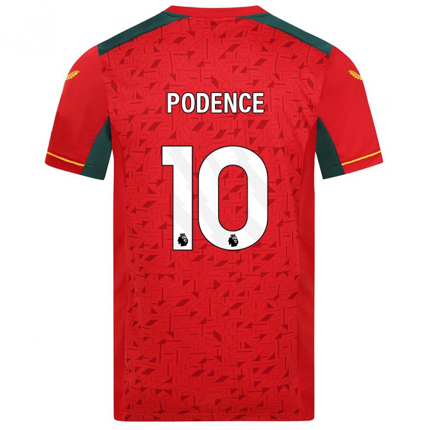 Niño Camiseta Daniel Podence #10 Rojo 2ª Equipación 2023/24 La Camisa Perú