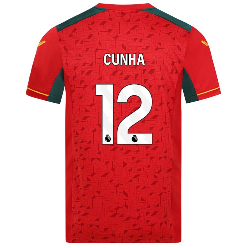 Niño Camiseta Matheus Cunha #12 Rojo 2ª Equipación 2023/24 La Camisa Perú