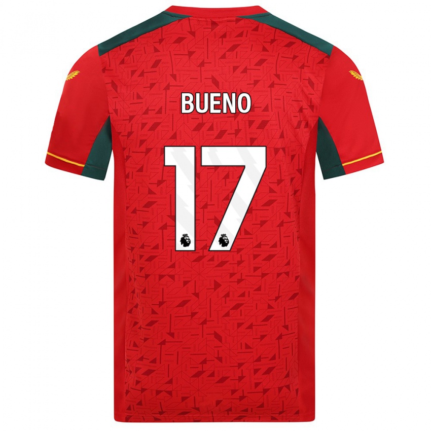 Niño Camiseta Hugo Bueno #17 Rojo 2ª Equipación 2023/24 La Camisa Perú