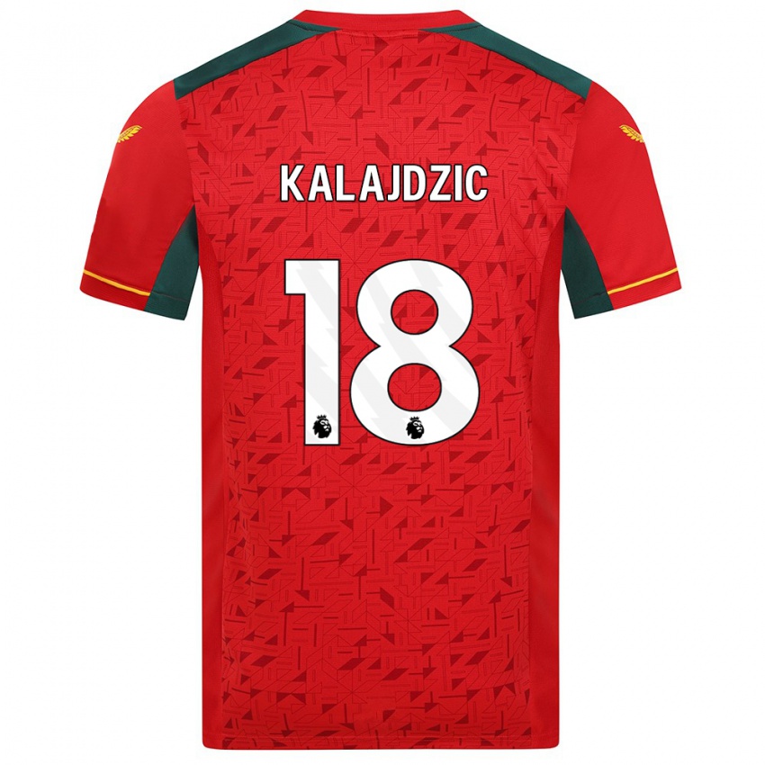 Niño Camiseta Sasa Kalajdzic #18 Rojo 2ª Equipación 2023/24 La Camisa Perú