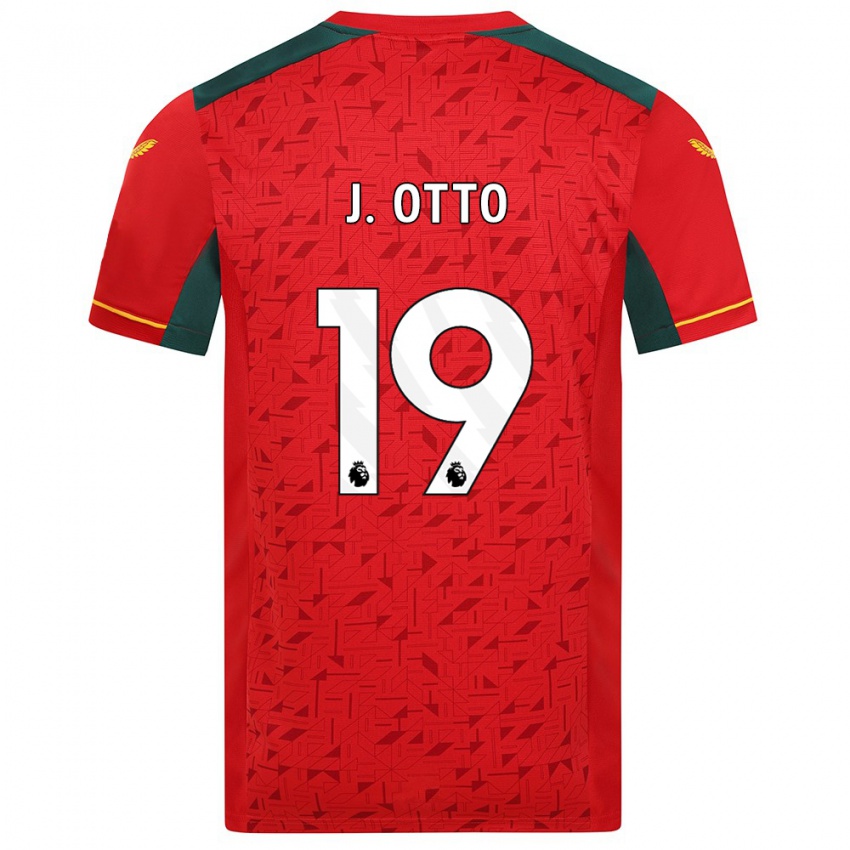 Niño Camiseta Jonny Otto #19 Rojo 2ª Equipación 2023/24 La Camisa Perú