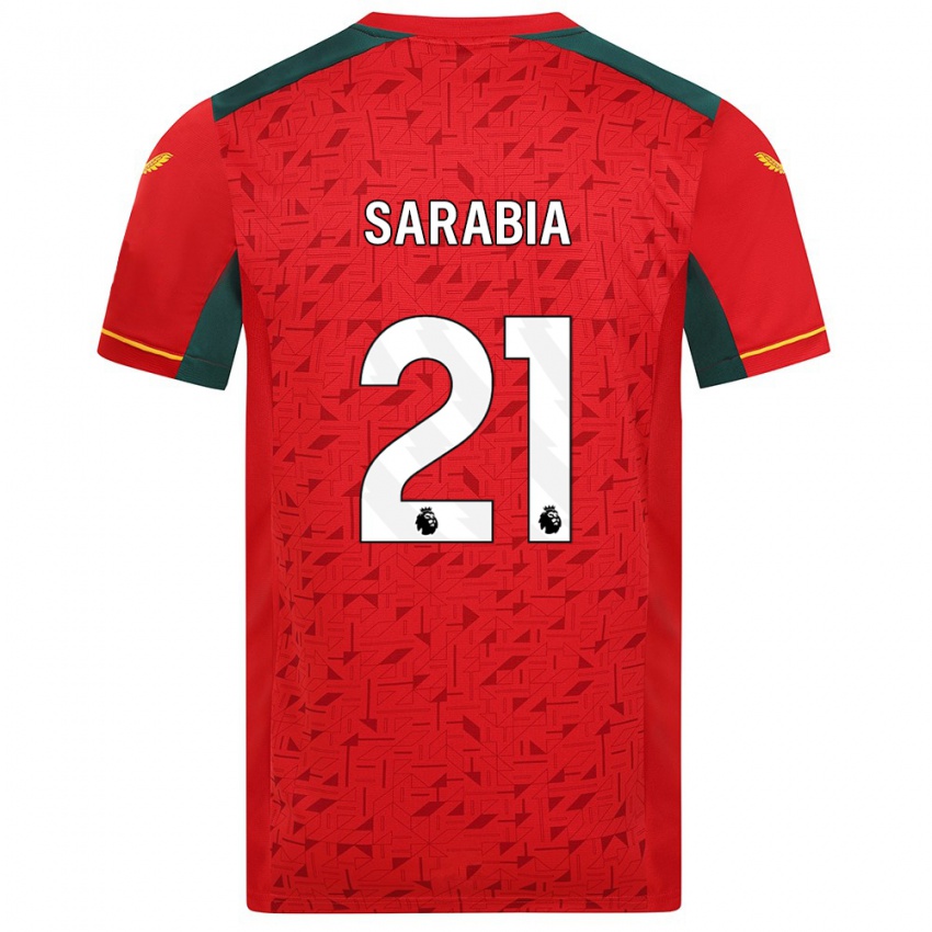 Niño Camiseta Pablo Sarabia #21 Rojo 2ª Equipación 2023/24 La Camisa Perú