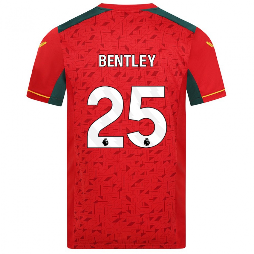 Niño Camiseta Daniel Bentley #25 Rojo 2ª Equipación 2023/24 La Camisa Perú