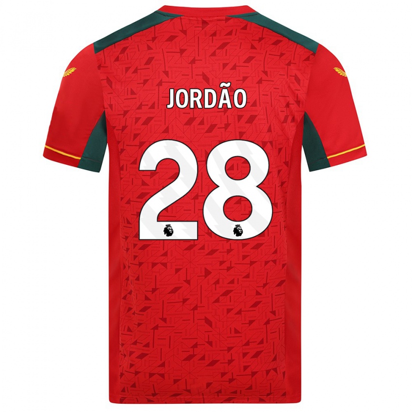 Niño Camiseta Bruno Jordao #28 Rojo 2ª Equipación 2023/24 La Camisa Perú