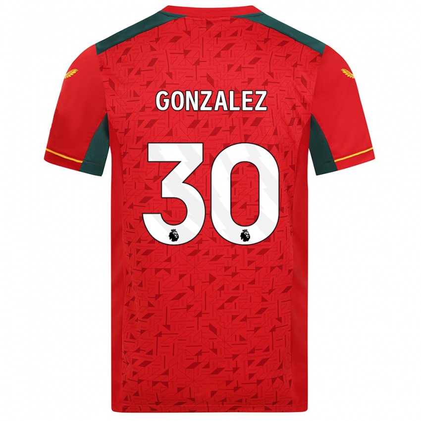 Niño Camiseta Enso González #30 Rojo 2ª Equipación 2023/24 La Camisa Perú