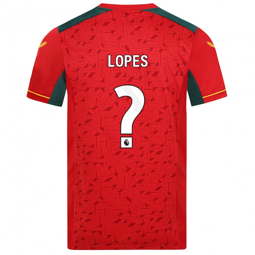 Niño Camiseta Leo Lopes #0 Rojo 2ª Equipación 2023/24 La Camisa Perú