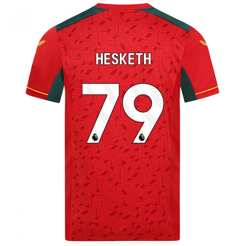 Niño Camiseta Owen Hesketh #79 Rojo 2ª Equipación 2023/24 La Camisa Perú