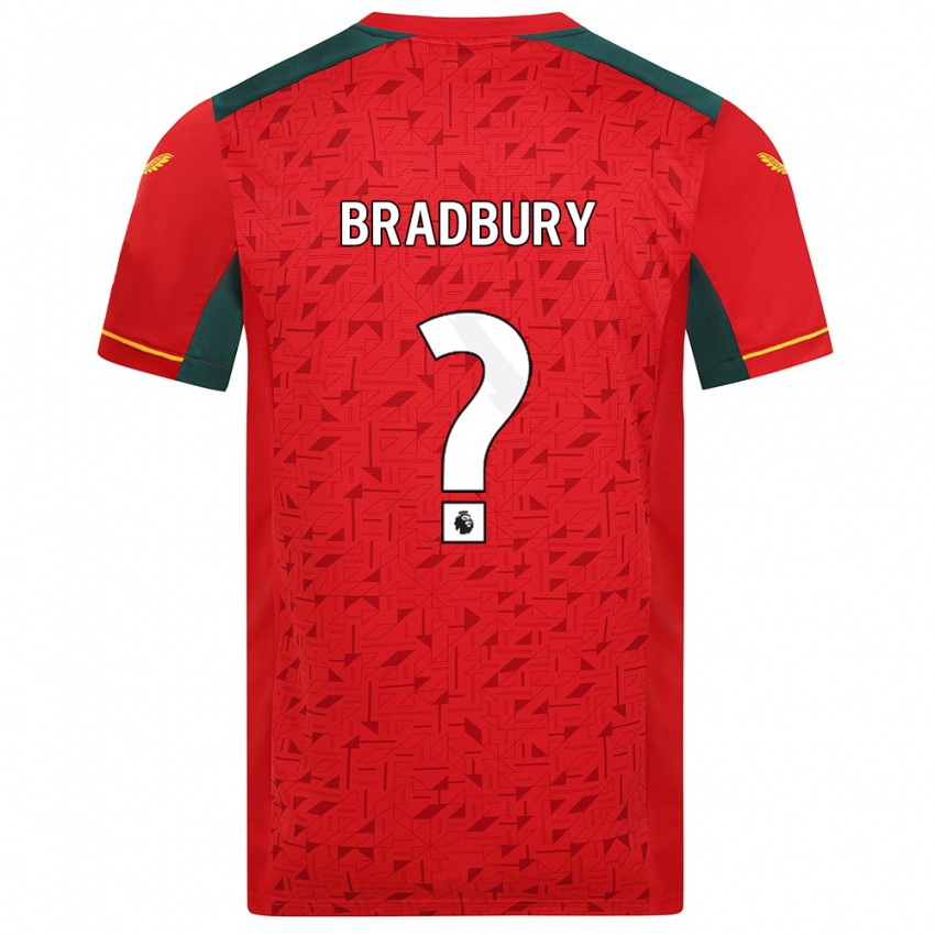 Niño Camiseta Mackenzie Bradbury #0 Rojo 2ª Equipación 2023/24 La Camisa Perú