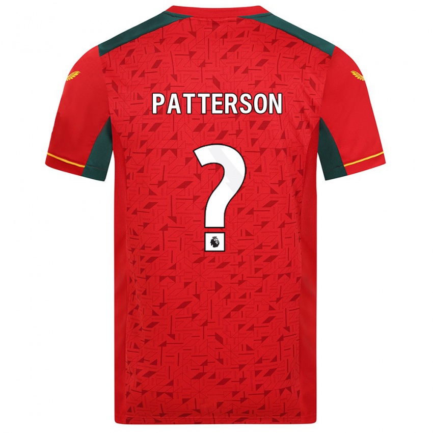 Niño Camiseta Lennon Patterson #0 Rojo 2ª Equipación 2023/24 La Camisa Perú