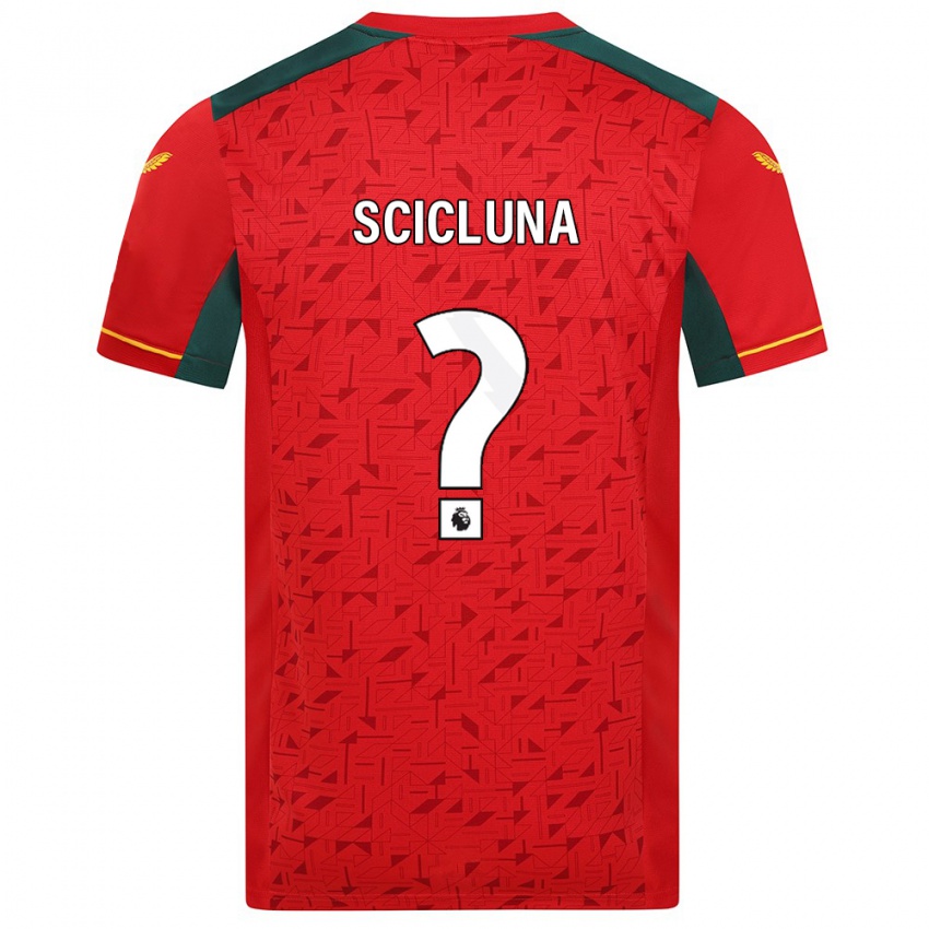 Niño Camiseta Lucas Scicluna #0 Rojo 2ª Equipación 2023/24 La Camisa Perú