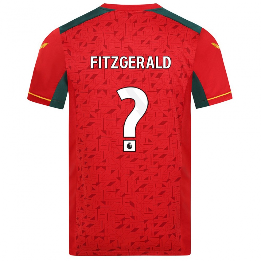 Niño Camiseta Kyle Fitzgerald #0 Rojo 2ª Equipación 2023/24 La Camisa Perú