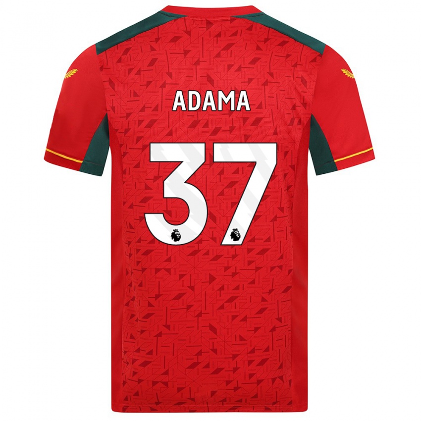 Niño Camiseta Adama Traore #37 Rojo 2ª Equipación 2023/24 La Camisa Perú