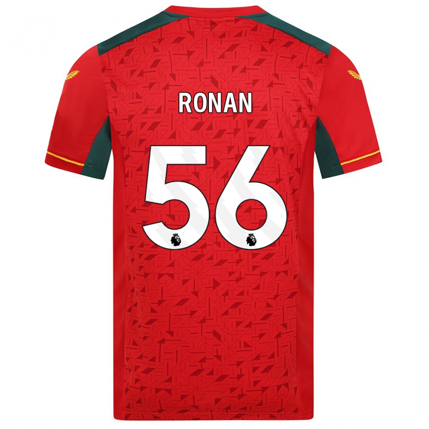 Niño Camiseta Connor Ronan #56 Rojo 2ª Equipación 2023/24 La Camisa Perú