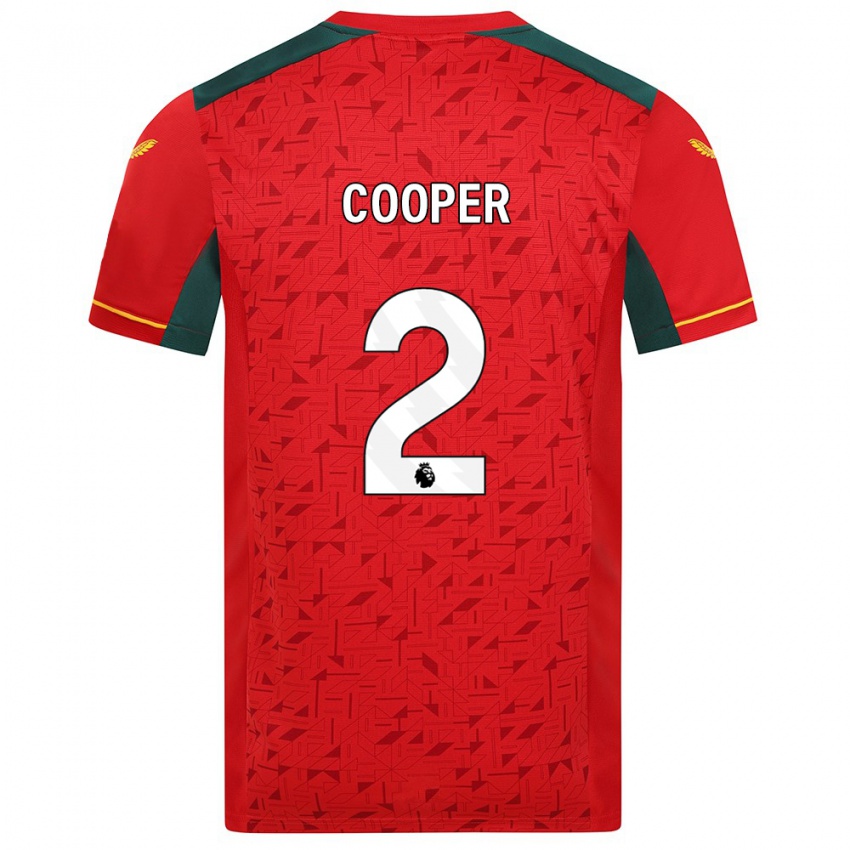 Niño Camiseta Laura Cooper #2 Rojo 2ª Equipación 2023/24 La Camisa Perú