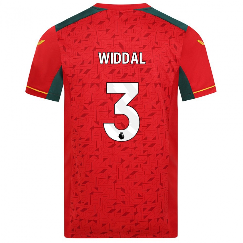 Niño Camiseta Natalie Widdal #3 Rojo 2ª Equipación 2023/24 La Camisa Perú