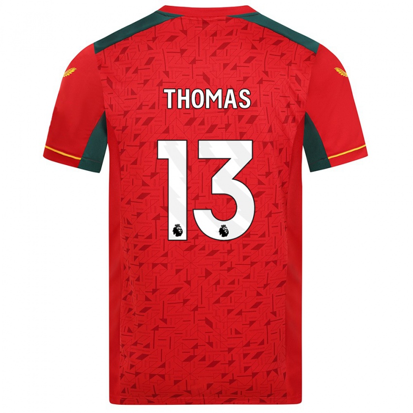 Niño Camiseta Bec Thomas #13 Rojo 2ª Equipación 2023/24 La Camisa Perú